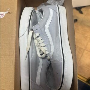 Vans Light Gray Canvas Sneakers